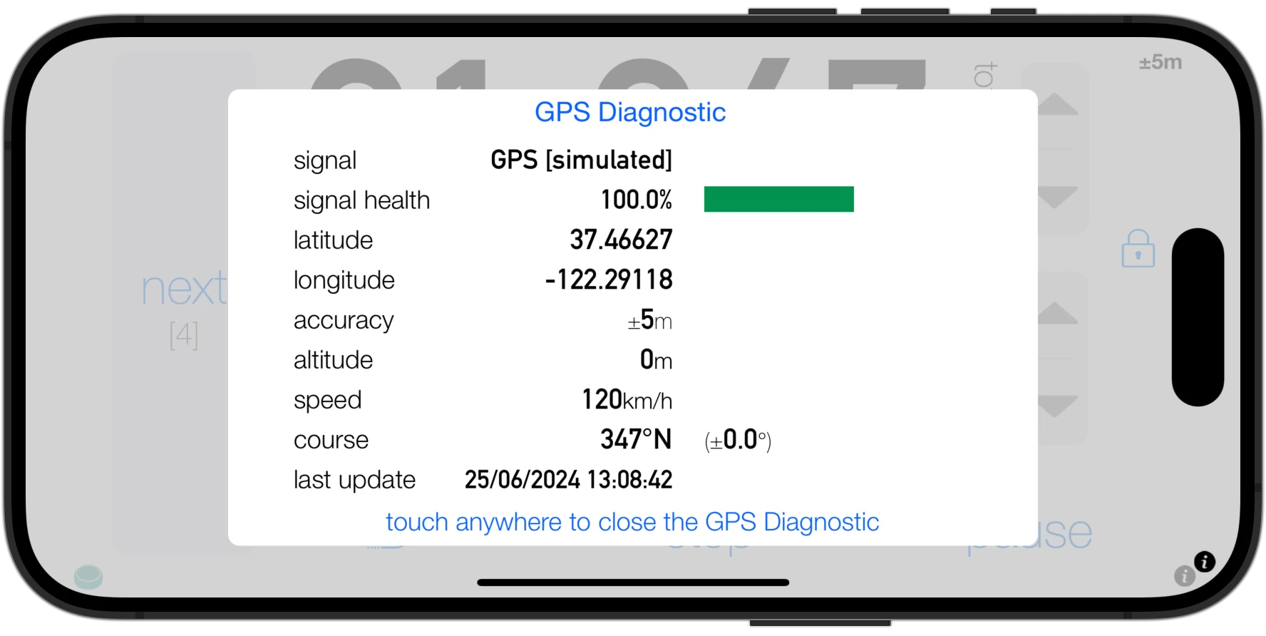 3pMaster - Tripmaster Odometer App for Off-Road for iPad and iPhone GPS Signal