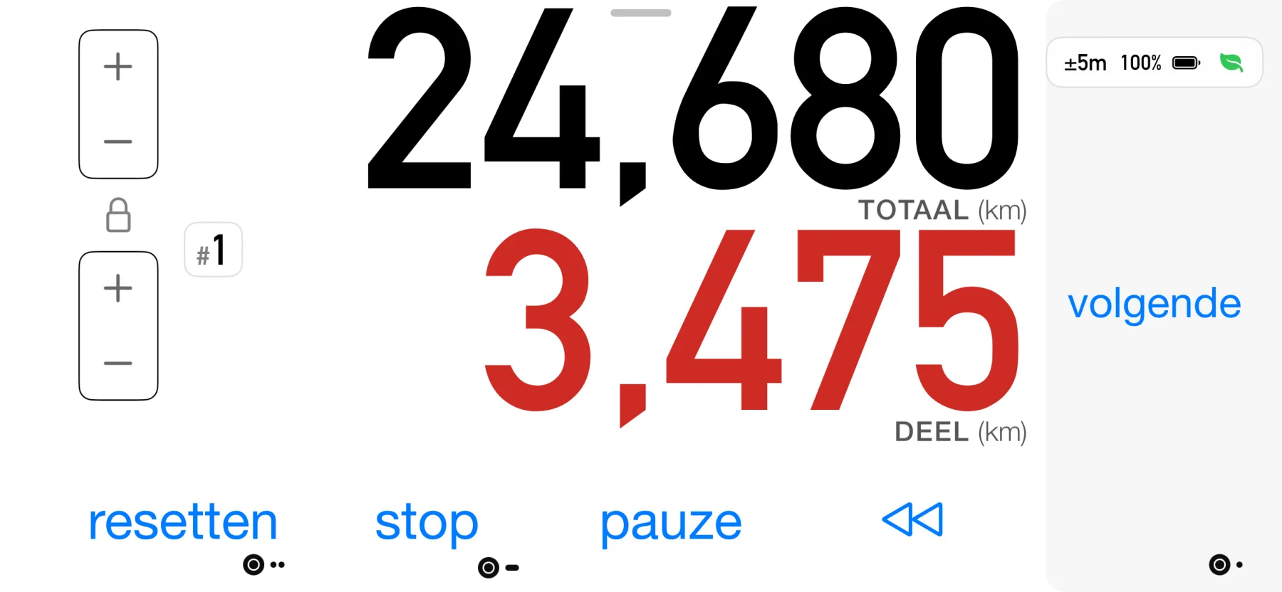 3pMaster ritten-dashboard op iPhone
